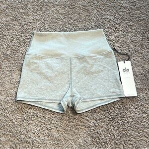Alo zinc heather alosoft aura short size S NWT